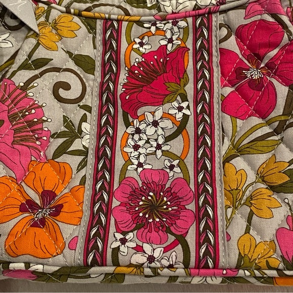 Vera Bradley Hobo Shoulder Purse Bag Tea Garden Floral Pattern Print Retired EUC - Picture 2 of 7